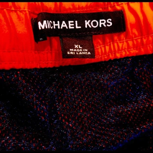 Michael Kors Men’s Red Swim Trunks Size XL NEW NWT
